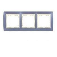 SIMON Рамка на 3 поста S82 сирень - слоновая кость (82731-64)