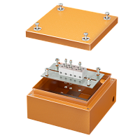 DKC Коробка стальная FS с гладкими стенками и клеммниками  IP66 150х150х80мм 5р  450V 10A  6мм.кв. (FSB30506)