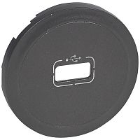 LEGRAND Celiane Лицевая панель розетки USB 067352/72 графит (067950 )