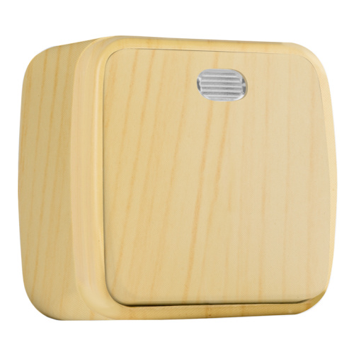 EKF Выключатель 1-клавишный ОП Минск 10А с индикатором светлое дерево (EGV10-121-30)