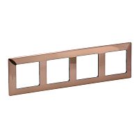 LEGRAND Valena LIFE Рамка 4 поста медь универсальная (754164 )