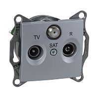 SCHNEIDER ELECTRIC Sedna Розетка TV/R/SAT оконечная 1dB в рамку алюминий (SDN3501360)