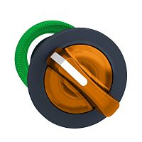 SCHNEIDER ELECTRIC Головка переключателя, с подсветкой, с фиксацией, оранжевая, для утопленного монтажа, 2х-позиционны (ZB5FK1253)