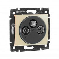 LEGRAND VALENA Розетка телевизионная TV-FM-SAT конечная в рамку слоновая кость (774336 )