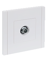 IEK FORTE&PIANO Розетка TV проходная FP229 белый  (FP-A10-P-K01)
