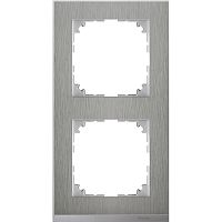 SCHNEIDER ELECTRIC M-Pure Decor Рамка 2 поста сталь/алюминий (MTN4020-3646)