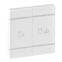 LEGRAND Valena LIFE MyHome Лицевая панель двойная для механизмов BUS/SCS С символами Не беспокоить и Убрать (754930 )