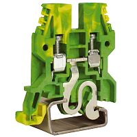 DKC Зажим для заземления TED.4 желто-зеленый 4 кв.мм (ZTE400)