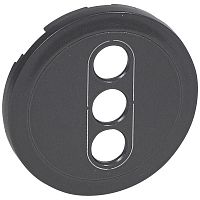 LEGRAND Celiane Лицевая панель розетки аудио/видео RCA 067313/73 графит (067863 )