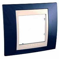 SCHNEIDER ELECTRIC UNICA-Хамелеон Рамка 1 пост индиго/бежевый (MGU6.002.542)