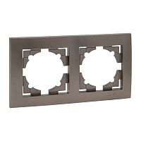 EKF Валенсия Рамка 2-местная графит EKF (EWM-G-302-60)