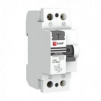 EKF Устройство защитного отключения УЗО ВД-100 селективное 2P 63А/100мА (электронное) PROxima (elcb-2-63-100S-pro)