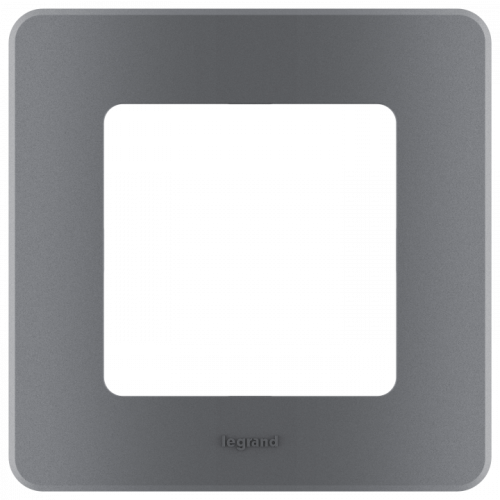 LEGRAND INSPIRIA Рамка декоративная универсальная  , 1 пост, для горизонтальной или вертикальной установки, цвет "Дымчатый" (673937)