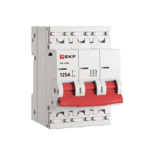 EKF Выкл. нагрузки ВН-125N 3P 125А PROXIMA (S1253125) EKF Выкл. нагрузки ВН-125N 3P 125А PROXIMA (S1253125)