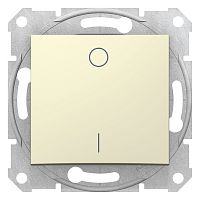 SCHNEIDER ELECTRIC Sedna Выключатель одноклавишный двухполюсный в рамку бежевый (SDN0200147)