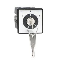 ABB Переключ.OMU1KB 3-х поз. (1-0-2) 1ур 10А c ключом (1SCA022532R6340)