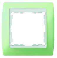 SIMON Рамка на 1 пост, S82, пастель зеленая - белый (82611-65)