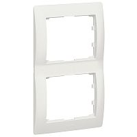 LEGRAND Galea Life Рамка 2 поста вертикальная Pearl (771506 )