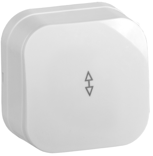 IEK GLORY Выключатель одноклавишный  наружный проходной белый (EVH12-K01-10)