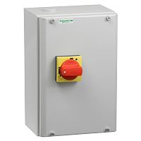 SCHNEIDER ELECTRIC Коробка металлическая для АВТ.GV3 красная рукоятка (GV3PC02)
