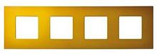 SIMON Рамка-декор на 4 поста для 2700640-03., S27Pl, Артик жёлтый (2700647-081)