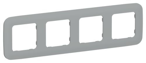 FLITE ARTISTIC Рамка 4-местная  серый (FI-M42-31-20-K03)