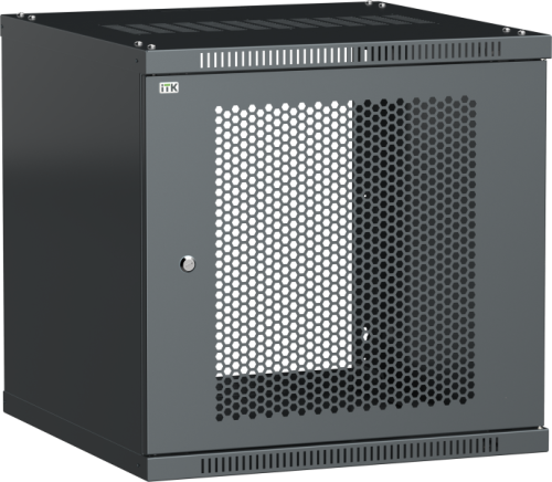 IEK Шкаф LINEA WE 18U 600х600мм дверь перфорированная черный (LWE5-18U66-PF)