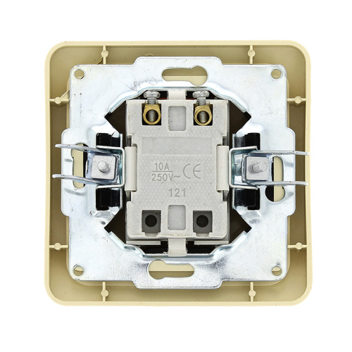 EKF Лондон Выключатель одноклавишный с индикатором 10А бежевый (EEV10-121-20) фото 4