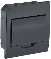 IEK Корпус модульный пластиковый встраиваемый ЩРВ-П-8 черный черная дверь IP41 IEK  (MKP13-V-08-41-K02)