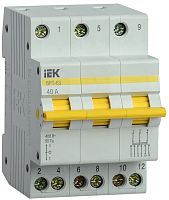 IEK Выключатель-разъединитель трехпозиционный ВРТ-63 3P 40А (MPR10-3-040)