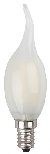 ЭРА Лампа светодиодная F-LED BXS-9W-840-E14 frost   (филамент, свеча на ветру мат., 9Вт, нетр, E14)  (10/ (Б0047006)