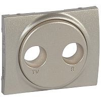 LEGRAND Galea Life Панель лицевая телевизионная TV-RD titanium (771472 )