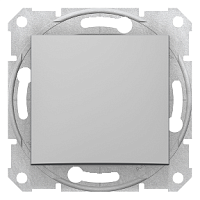 SCHNEIDER ELECTRIC Выключатель одноклавишный, в рамку, алюминий (SDN0100160)