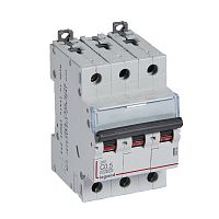 LEGRAND Выключатель автоматический трехполюсный 0.5А C DX3 10kА/16kА (409246 )