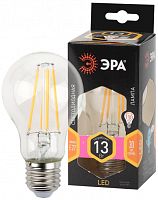 ЭРА Лампа светодиодная F-LED A60-13W-827-E27   (филамент, груша, 13Вт, тепл., Е27)  (10/100/1500)  (Б0035027)