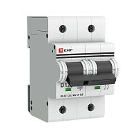 EKF Автоматический выключатель ВА 47-125 2P 125А  (D) 15кА  PROxima (mcb47125-2-125D)