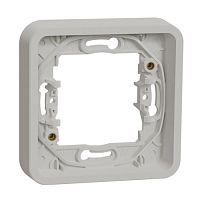 SCHNEIDER ELECTRIC Рамка однопостовая MUREVA S, без винтов, белый, IP55 (MUR39107)