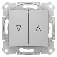 SCHNEIDER ELECTRIC Sedna Выключатель для жалюзи механический блок алюминий (SDN1300360)