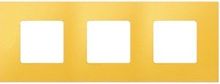SIMON Рамка-декор на 3 поста для 2700630-03., S27Pl, жёлтый (2700637-062)