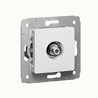 LEGRAND CARIVA Розетка телевизионная TV тип F белый (773699 )