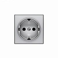 ABB Накладка для розетки SCHUKO SKY серебристый алюминий  (8588 PL)  (2CLA858800A1301)