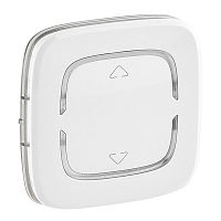 LEGRAND Valena ALLURE MyHome Лицевая панель для механизмов BUS/SCS С символом Вверх-вниз 2 модуля Белая (755404 )