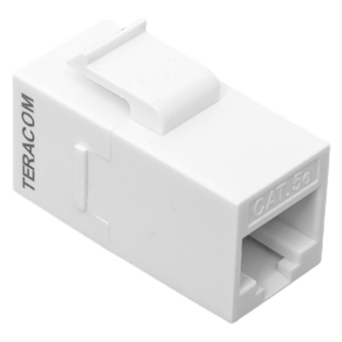 EKF Адаптер проходной TERACOM Cat.5E неэкранированный RJ45-RJ45 тип Keystone белый (TRC-INLC-KSTN-5EUTP-WH) фото 2