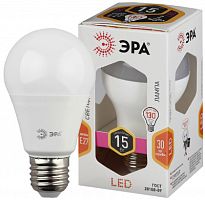 ЭРА Лампа светодиодная LED A60-15W-827-E27 (диод,груша,15Вт,тепл,E27) (Б0020592)