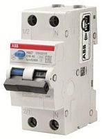 ABB Выключатель автоматический дифференциальный  (АВДТ) DSH201R 1п+N C40А 30мА тип АС  (DSH201R C40 AC30)  (2CSR245072R1404)