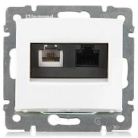 LEGRAND VALENA Розетка RJ11/RJ45 Cat6 UTP белая (695339)