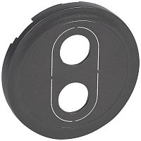 LEGRAND Celiane Лицевая панель розетки Banana 067312 графит (067872 )