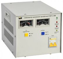IEK Стабилизатор напряжения однофазный 2 кВА СНИ1-2 кВА (IVS10-1-02000)