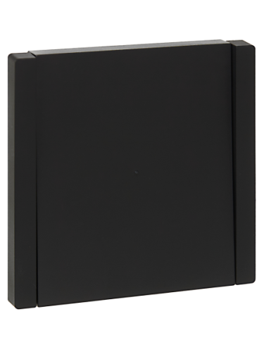 IEK FORTE&PIANO Выключатель 1-клавишный с индикацией 10А FP102 черный  (FP-V10-1-10-1-K02)