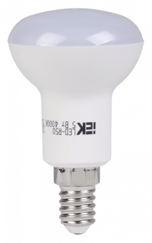 IEK Лампа светодиодная LED зеркальная 5вт E14 R50 белый (LLP-R50-5-230-40-E14)